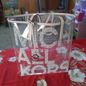 Michael Kors clear tote